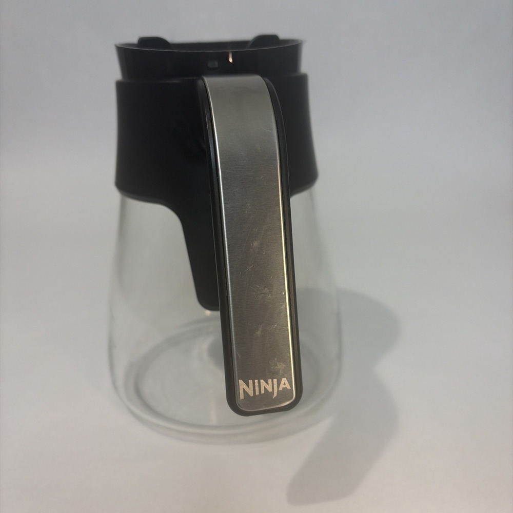 Ninja Glass Coffee Carafe Replacement Black Lid Handle Drip Spout 10 Cups